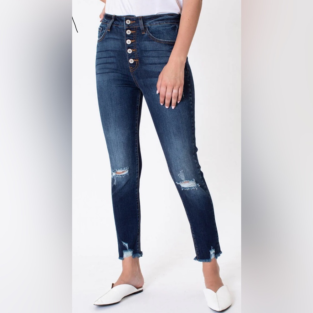 KanCan High Rise Distressed Jeans-Sz 11/29